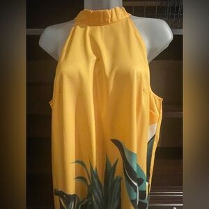 Halter Hawaiian floral dress